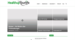Desktop Screenshot of healthupyourlife.com